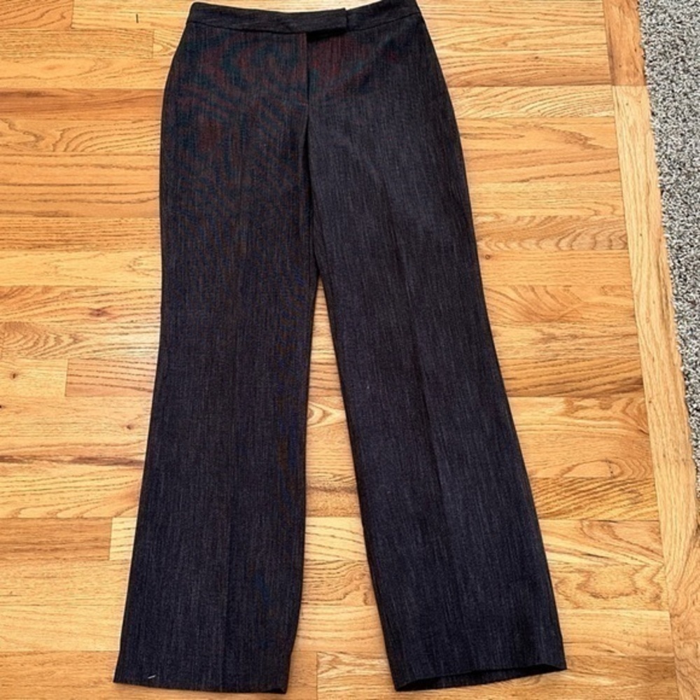 Rafaella, size 4, dress trousers, brown/black weave